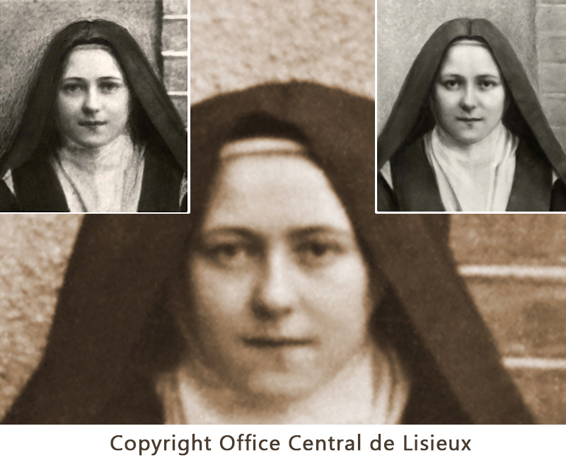Image deLes photos retouchées de sainte Thérèse de Lisieux