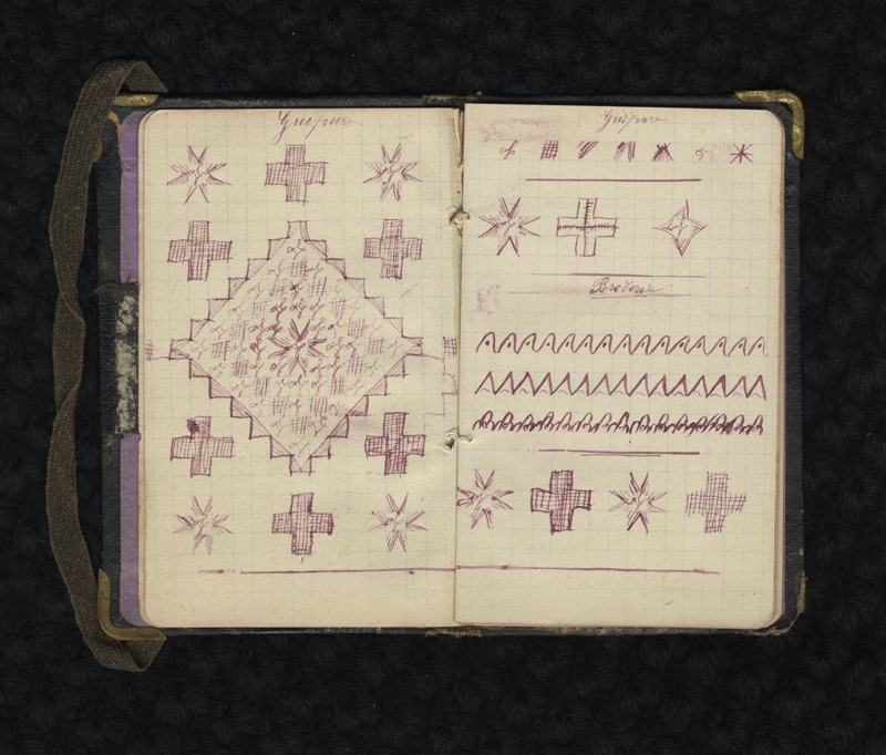 Imagen del pequeño cuaderno de bocetos de Therese