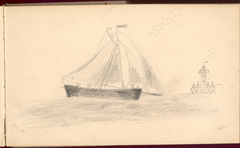 Imagen del cuaderno de bocetos de Therese